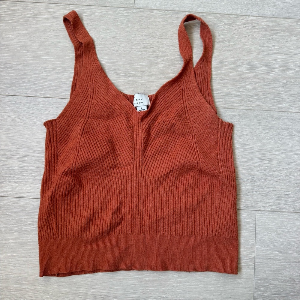 Women's Rust Knit Tank Top